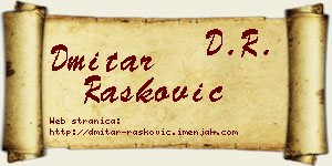Dmitar Rašković vizit kartica